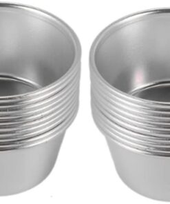20 moldes individuales para pudín, mini moldes de chocolate fundido antiadherentes, para cupcakes, pasteles, galletas, pudín