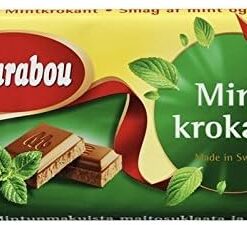 Marabou Chocolate Con Leche Con La Menta 200g Quebradizo - Mintkrokant (Paquete de 2)