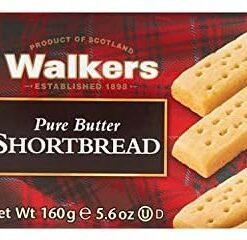 Walkers Galletas de Mantequilla Tradicionales - 160 gr, pack de 6