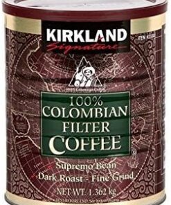 KIRKLAND Café 100% colombiano filtro de firma, 1,362 kg (paquete de 2)