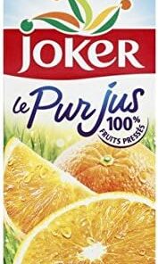 Joker 100% puro jugo de naranja sin pulpa, sin azúcares añadidos - El ladrillo de 2 l