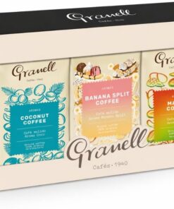 Granell Pack Verano Café Molido Coco, Banana Split y Mango | 100% Arábica, 3 x 250g, Tostado Artesanal, Sin Azúcares Añadidos, Frío o Caliente