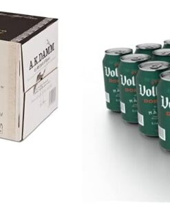Damm - Cerveza A.K. Damm, Caja de 24 Botellas 33cl | Cerveza 100% Malta, Puro Carácter Alsaciano, Ingredientes 100% Naturales, Original + Voll- Cerveza - Paquete de 24 x 330 ml - Total: 7920 ml