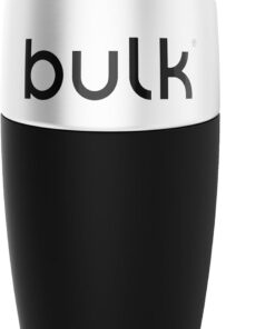 Bulk x Promixx Shaker Acero Inoxidable | Negro | 700ml | Diseño Resistente & Antifugas | Agitador Snap-Fit para Mezcla Perfecta | Mango Antideslizante | Larga Duración