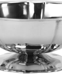 Pssopp Taza de Pudín de Acero Inoxidable, Cuenco de Postre Multiusos Apto para Lavavajillas para el Hogar y Restaurantes, Porción Individual