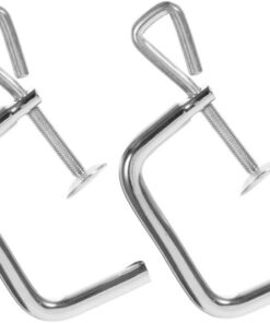 Toyvian 2 Piezas Clip de Fijación para Máquina de Pasta Manual Soporte de Inoxidable Resistente y Fácil de Limpiar para Prensar Fideos y Pasta Artesanal