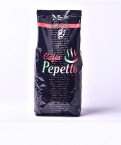 Café en grano Pepetto Hostelería, 100% natural, 100% robusta, ideal espresso, Natural, sabor intenso y corposo, 1 kg