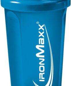 IronMaxx Coctelera Proteína Azul Claro 700 ml | Coctelera Proteína con Tapón atornillado, Colador, Escala, Antifugas, Libre de BPA, Lavable