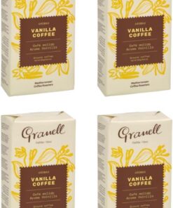 Granell Cafés · 1940 - Pack Aromas Vainilla | Café Molido 100% Arabica con un Ligero Toque de Vainilla | 4 Paquetes x 250 Gramos