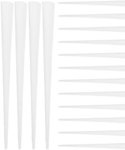 VALICLUD 20 Unidades Palitos y Fáciles de Manejar de Papel Blanco Resistentes al Calor para Algodón de Azúcar Ideales para Fiestas de Cumpleaños y Navidad