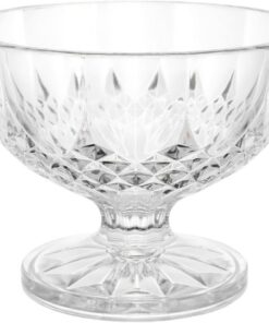 BESTYASH Copas de Postre de 180ml de PC Transparentes para Fiesta Verano, Vasos de Pudín Multifunción Saludables y Resistentes para Cenas Familiares Casuales Reutilizable