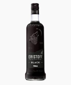 ERISTOFF Black Wild Berry Premium Vodka Spirit Drink, 18 % Vol, 70cL / 700mL, Vodka con sabor a frambuesa y grosella negra