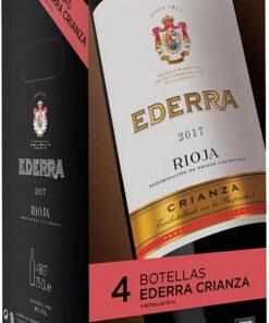 EDERRA Vino, Tinto, Estuche 4 Botellas 0.75 L