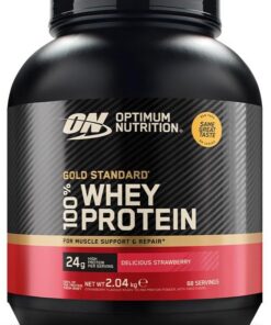Optimum Nutrition - 100% Suero De Oro (2,02 Kg) - Proteína Whey - Combinación de concentrado de lactosuero y aislado de lactosuero - Fresa