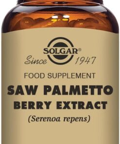 Solgar Baya de Sabal (Saw Palmetto) | 60 Cápsulas Vegetales | Extracto tradicional de sierra de palma · Apto veganos y vegetarianos