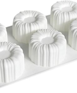 Moldes De Silicona Mousse Molde para pudín resistente al calor de 6 | Forma Para Hornear Pastelería Y Chocolate Para Helado, Pudín, Caramelos, Pastelería, Trufas Y