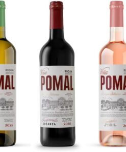 Pack degustación DO Rioja - Viña Pomal (Vino tinto Crianza + Vino Blanco + Vino Rosado) - 3 botellas 75cl