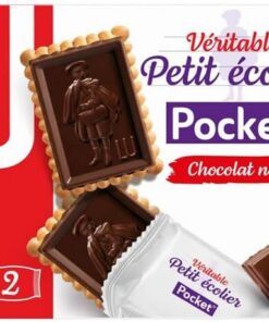 PEQUEÑO ECOLIER Galletas mantequilla pequeña con tableta de chocolate negro 250 g
