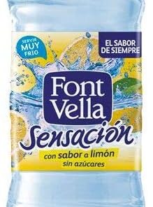 AGUA MINEERAL FONT VELLA SENSACIÓN LIMÓN + LIMA PET 1.25 (CAJA DE 6 BOTELLAS)