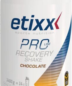 Etixx Recovery Shake Pro Line - Batido de Recuperación para Deportistas, Sabor Chocolate, 1kg - Apoyo Muscular y Reposición de Energía Después del Ejercicio Intenso