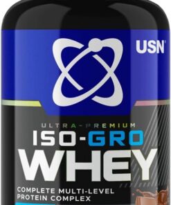 USN Iso-Gro Whey (2000g) Chocolate holandés Proteínas Mezcla de proteínas