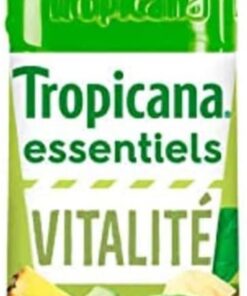 Tropicana Jugo de piña, manzana, plátano, kiwi, uvas con un toque de espinacas – Botella de 1 l