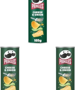 Pringles Cheese & Onion 185g (Paquete de 3)