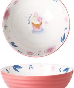 MUXUE Tazón De Ramen Japonés De Cerámica,Tazones De Sopa Creativos con Palillos, Cuenco Grande De Fideos Vintage 900ml, Ramenbowls De Personalidad para Cereales, Pasta, Fideos, Aperitivo, Etc. C