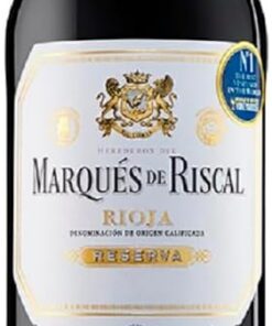Marques De Riscal Reserva Vino Tinto, Denominación de Origen Calificada Rioja, Variedad Tempranillo, 24 Meses en barrica, Botella de 75cl