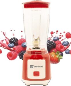 BEHOME Batidora de vaso potencia 250W | Batidora de cocina con cuchillas de acero inoxidable capacidad 600 ml para Batidos, Smoothies, Shakes
