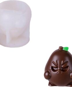 XAGMODSHN Silicona en forma de pera para pudines de gelatina de chocolate, postres, herramienta para hornear mousses de cocina, utensilios para hornear