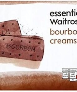 Cremas Bourbon Galletas 400G Waitrose Esencial (Paquete de 4)