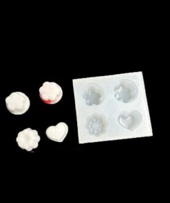 Mini molde de silicona con forma de pudín, molde de bricolaje para manualidades de arcilla, fabricación de joyas, fundición de resina, decoración de mini adorno (S)