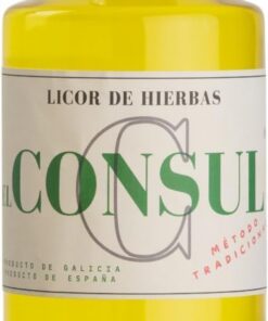 Licor de Hierbas El Consul - Tradición Gallega en Cada Sorbo, Destilado Suave con Hierbas Botánicas Maceradas, Ideal para Sobremesa y Digestivo - Servir en Copa Fría o con Hielo, 100% Galicia.