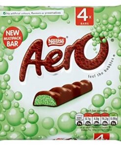 Aero menta Bubbly Bar Multipack 4 x 27g