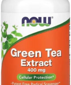Now Foods - GREEN TEA EXTRACT 400 MG | Extracto de Té Verde | Cápsulas de alta concentración de té verde, 400mg - 100 Cápsulas