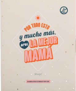 Mr. Wonderful - Libro de chocolatinas - Por todo esto y mucho más, eres la mejor mamá - Regalo para mamá - Inlcuye 20 chocolatinas con mensaje