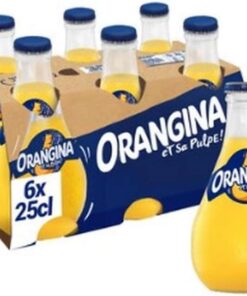 Orangina Bebida cítrica original de 250 ml, paquete de 6