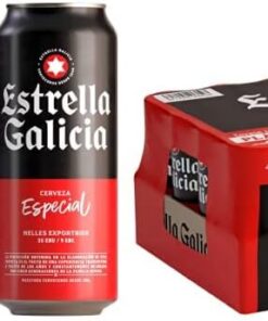 Cervezas Estrella Galicia Especial – Pack de 24 latas de 50 cl – Bebida alcohólica 5,5% de volumen en alcohol – Lager Especial – Cerveza rubia & Cerveza Especial, 24 x 330ml