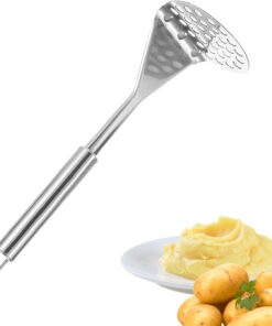Machacador De Patatas Acero Inoxidable Resistente Antideslizante | Para Legumbres Aguacate y Purés Para Puré De Aguacate Frijol Calabaza Hogar Restaurante Camping