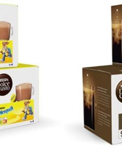 Dolce Gusto NESCAFÉ NESQUIK- x3 pack de 16 cápsulas - Total: 48 cápsulas & NESCAFÉ Café con Leche Intenso - x3 pack de 16 cápsulas - Total 48 cápsulas