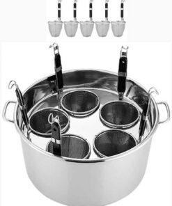 Juego de insertos para cocina de pasta con divisor y colador para cocinar sin esfuerzo pasta, fideos y verduras