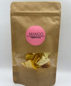MANGO 100G SEGMENTO LIOFILIZADO FRUTA CRUDO LIOFILIZADO DULCE, FRUTAS LIOFILIZADAS Y SECADAS SIN CONSERVADOS Y SIN AZÚCAR