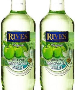 Licor Sin Alcohol Manzana Verde Rives de 70 cl - España - Destileria Rives (Pack de 2 botellas)