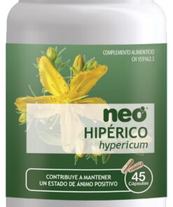NEO | Extracto de Sumidades Floridas de Hipérico | 45 Cápsulas con Microgránulos | Ayuda a Mejorar el Estado de Ánimo, el Nerviosismo y la Fatiga Física y Mental