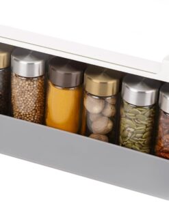 Joseph Joseph CupboardStore en el armario, almacenamiento de cocina bajo el estante especiero, organizador Gris