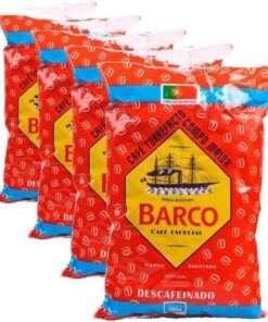Barco Torrefacto Descafeinado - Café sin Cafeína - Mezcla con Azúcar Caramelizado - Sabor Pronunciado y Aromático - 500 g (Paquete de 4)