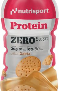 NUTRISPORT – Protein Zero | Suplementos Deportivos | Proteinas para Masa Muscular | Batidos de Proteinas de Leche | Batidos para Adelgazar| Proteinas Gym | 12x330ml (330 ml, Galleta)
