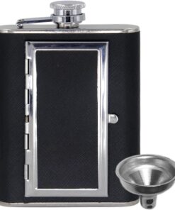 Petaca De Whiskey De Almacenamiento Dos En Botella Licor 180 Mililitros | Frasco Para Vino Con Embudo Para Aire Libre, Hogar, Viaje, Camping Y Picnic, Vacaciones, , Ron Y Vodka