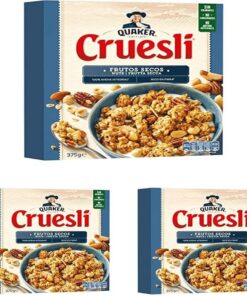 Quaker Cruesli Nuts, 375g (Paquete de 3)